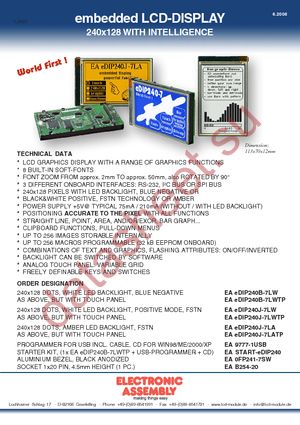 EA START-EDIP240 datasheet  